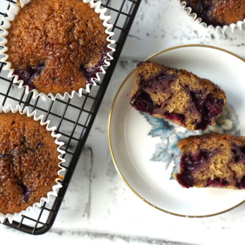 Easy Vegan Blueberry Muffins